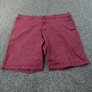 Nat Nast Shorts‎ Mens 46 Red Pink Chino Flat Front Stretch Casual Luxury Preppy